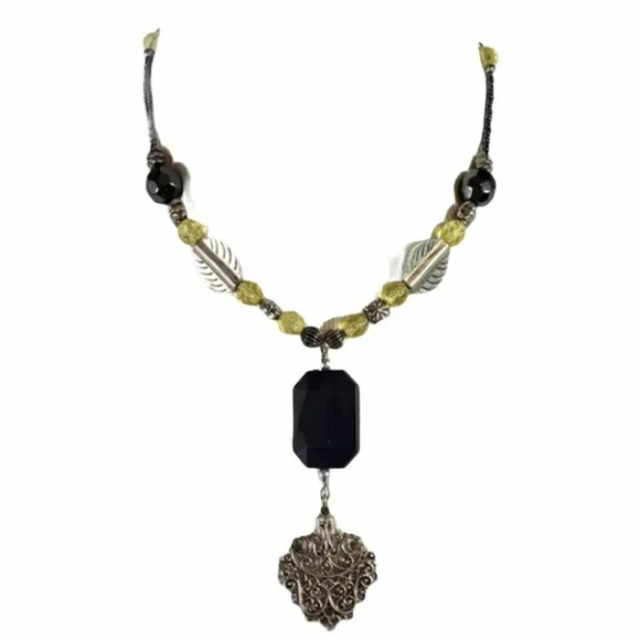 Unique choker beaded‎ necklace - Picture 3 of 6